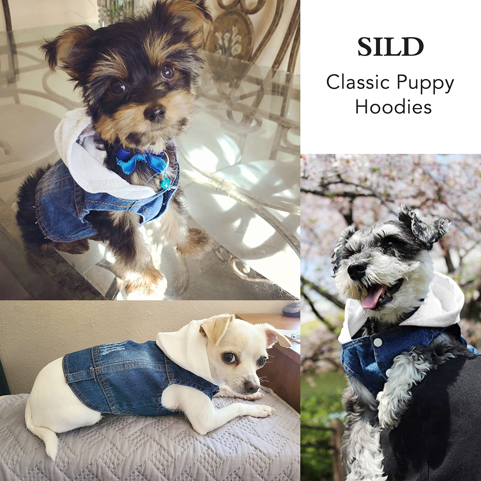 Pet Jean Jacket Hoody