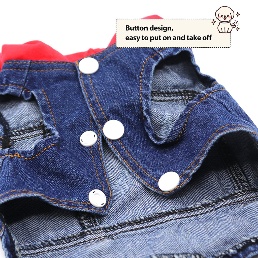 Pet Jean Jacket Hoody