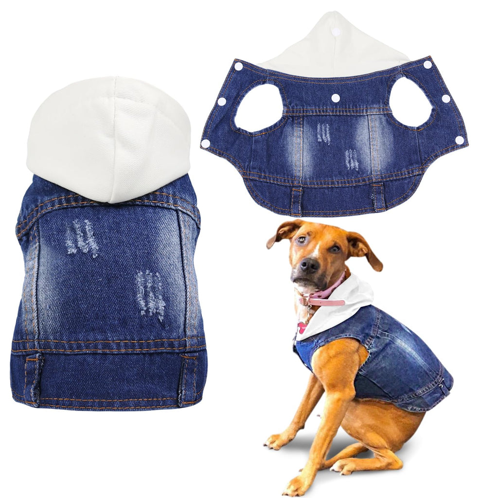 Pet Jean Jacket Hoody