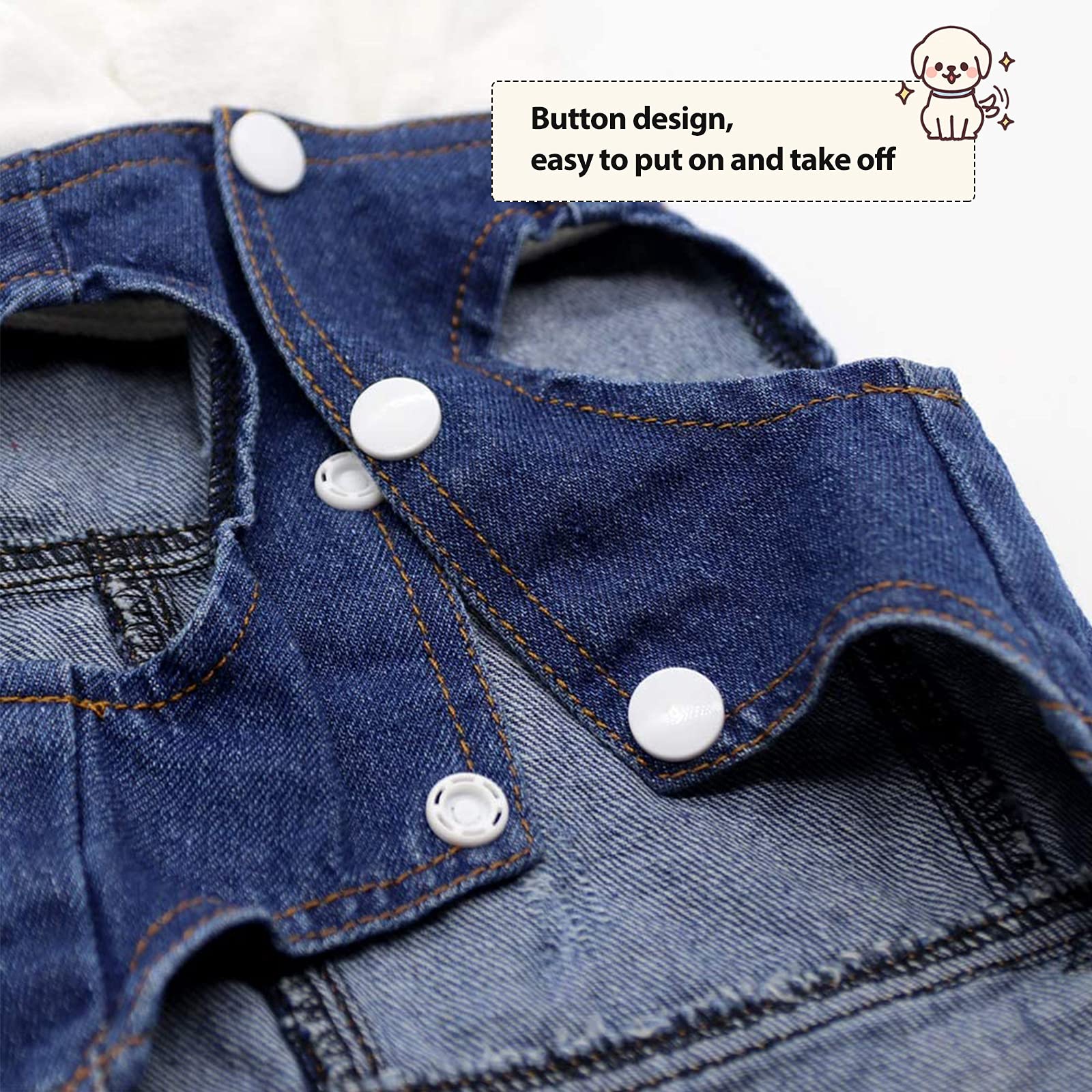 Pet Jean Jacket Hoody