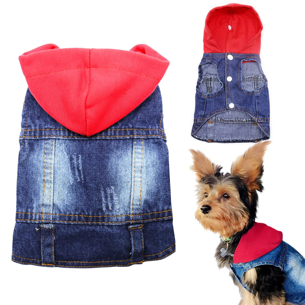 Pet Jean Jacket Hoody