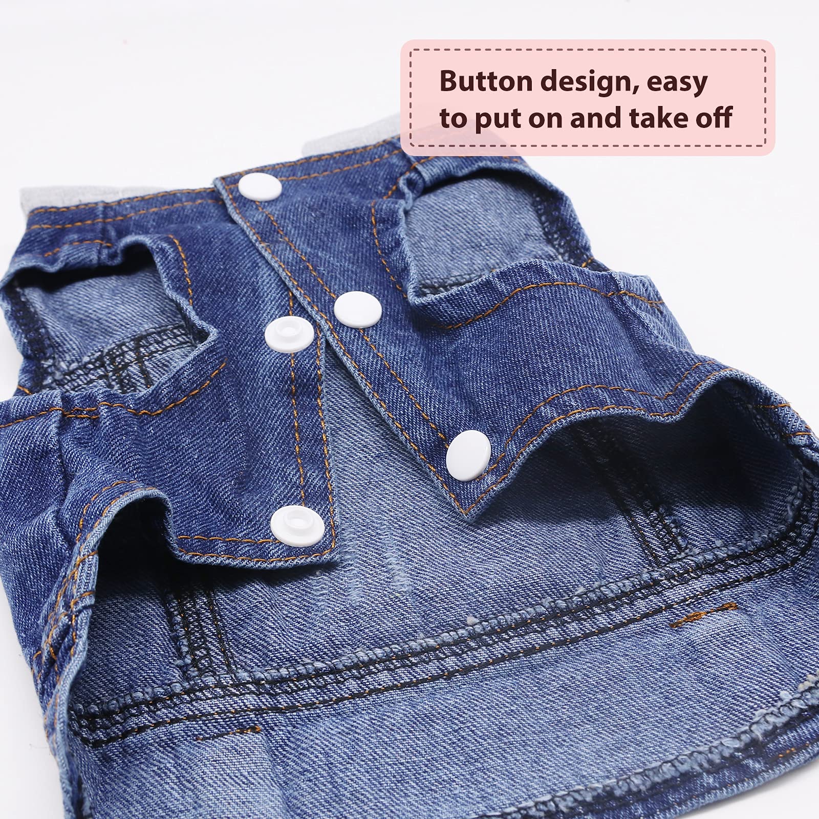 Pet Jean Jacket Hoody